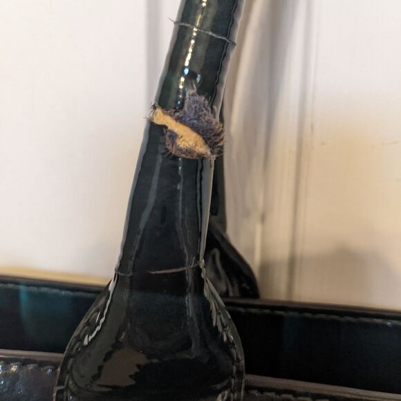 Kate Spade forest green patent leather shoulder bag purse, with bow - Picture 10 of 12